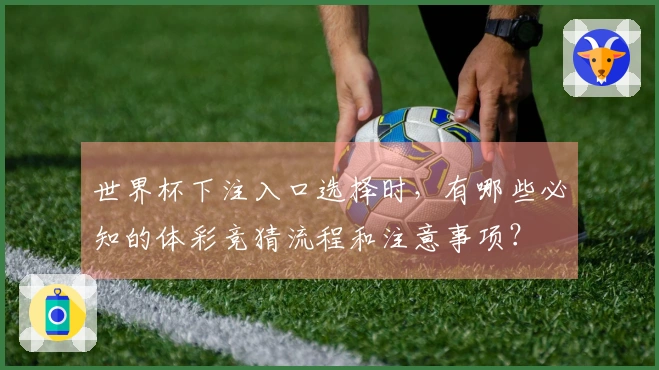 世界杯下注入口选择时，有哪些必知的体彩竞猜流程和注意事项？