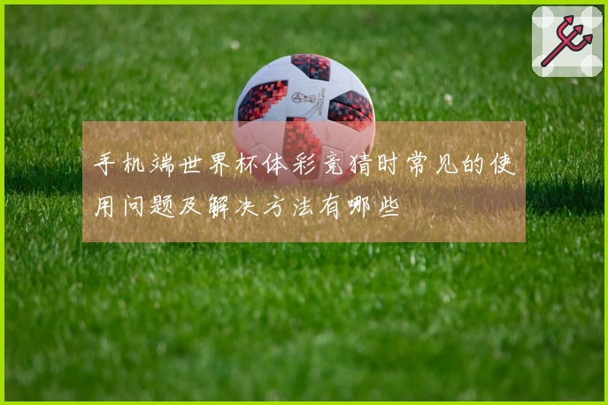 手机端世界杯体彩竞猜时常见的使用问题及解决方法有哪些