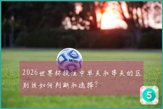 2026世界杯投注中单关和串关的区别该如何判断和选择？